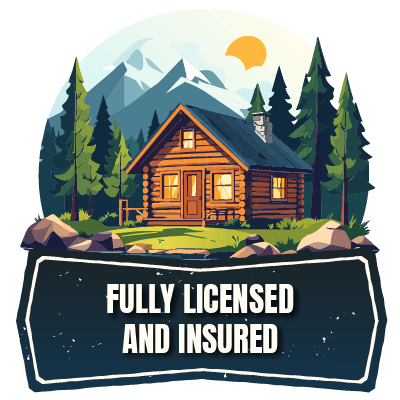 Fully licensed and insured badge